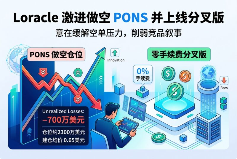 交易员 Loracle 加仓 PONS 空单，并推出零手续费分叉版-指挥使社区 - 真实线索、热点议题与深度观察