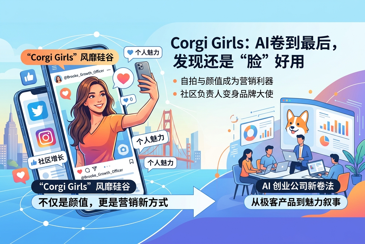 Corgi Girls 火遍硅谷:AI 卷到最后,发现还是“脸”好用