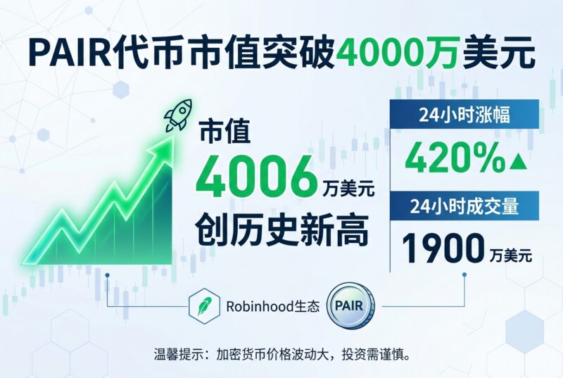Robinhood生态代币PAIR市值突破4000万美元,创历史新高-指挥使社区 - 真实线索、热点议题与深度观察