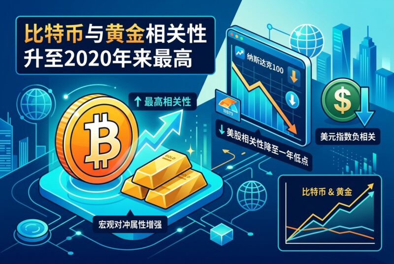 Bitwise:比特币与黄金相关性升至2020年以来最高,与美股相关性降至一年低点-指挥使社区 - 真实线索、热点议题与深度观察