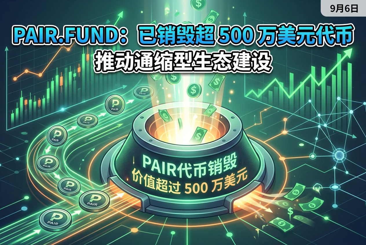 Pair.fund：已销毁超 500 万美元 PAIR 代币