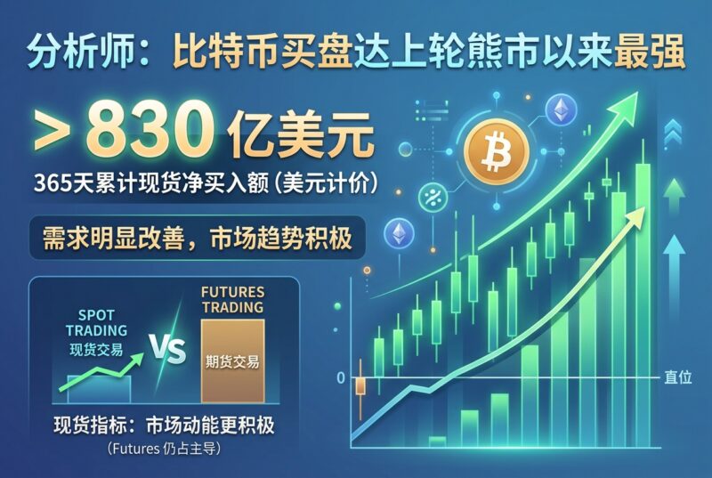 分析师：比特币近期买盘达到上轮熊市以来最强水平，需求明显改善-指挥使社区 - 真实线索、热点议题与深度观察