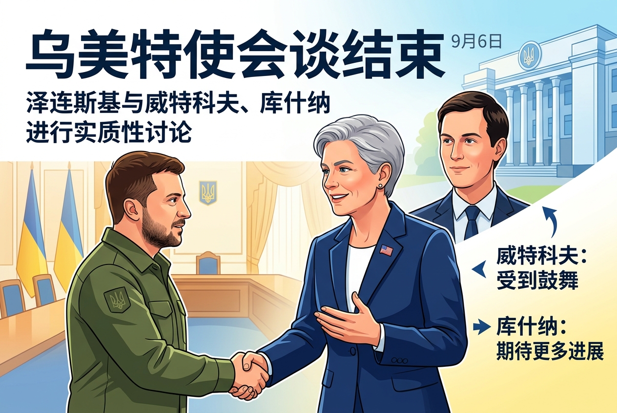 美国特使与泽连斯基谈判结束