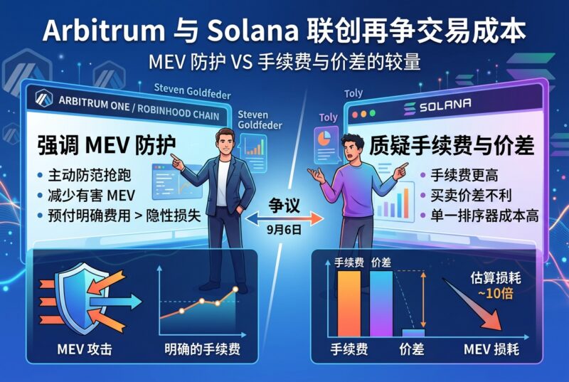 Arbitrum与Solana联创再争交易成本:Steven强调MEV防护,Toly质疑手续费与价差-指挥使社区 - 真实线索、热点议题与深度观察