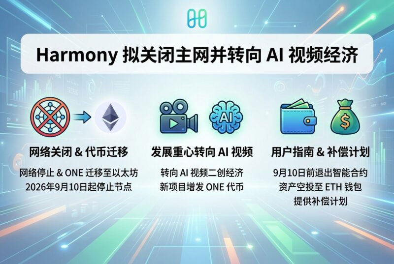 Harmony 拟关闭主网并将 ONE 迁移至以太坊，转向 AI 视频二创经济-指挥使社区 - 真实线索、热点议题与深度观察
