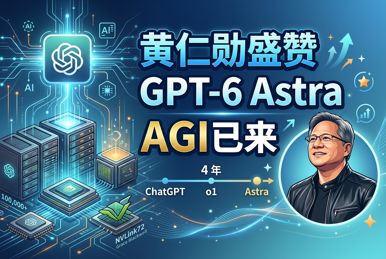 黄仁勋盛赞 GPT-6 Astra:AGI 已来