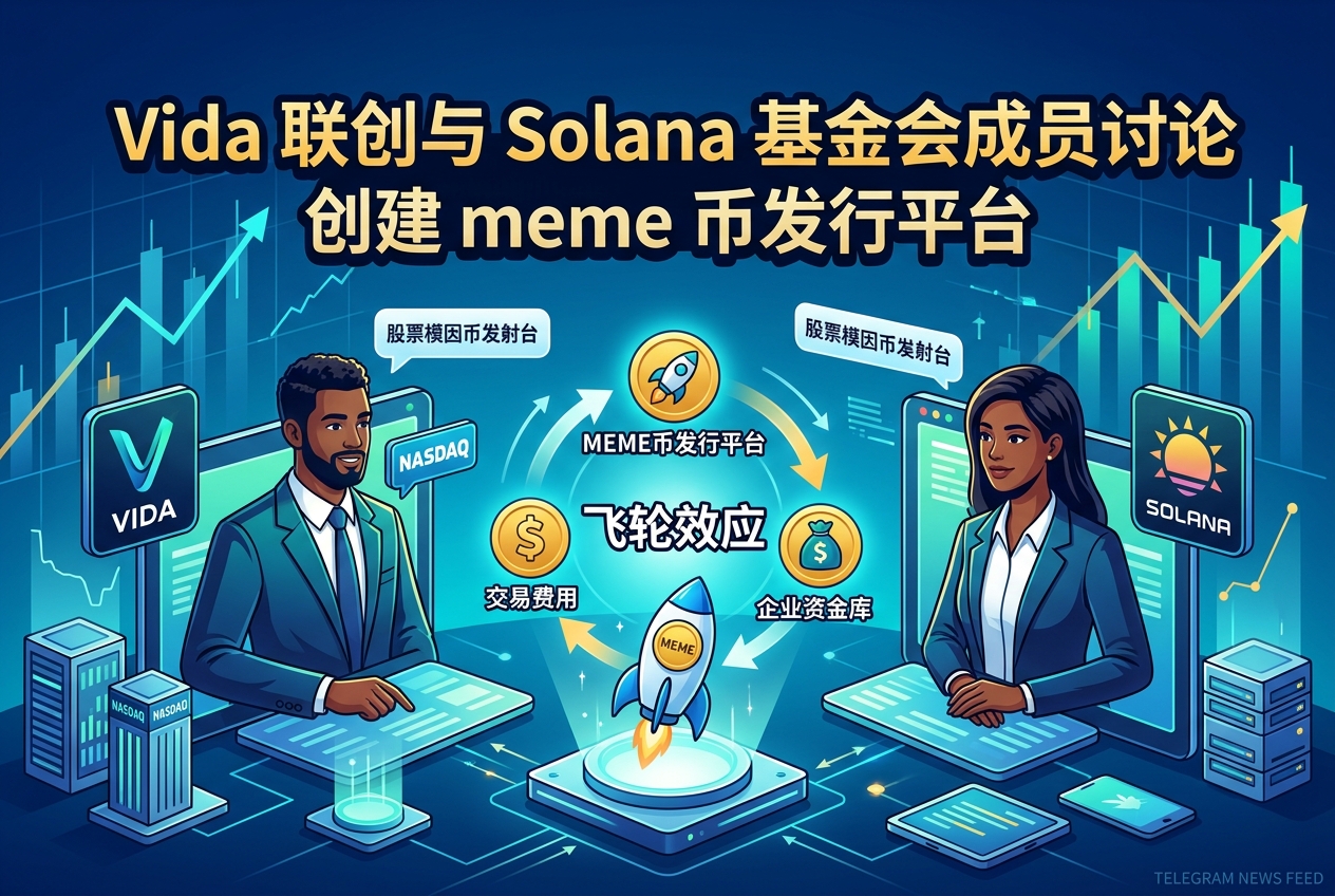 Vida 联创与 Solana 基金会成员讨论创建 meme 币发行平台