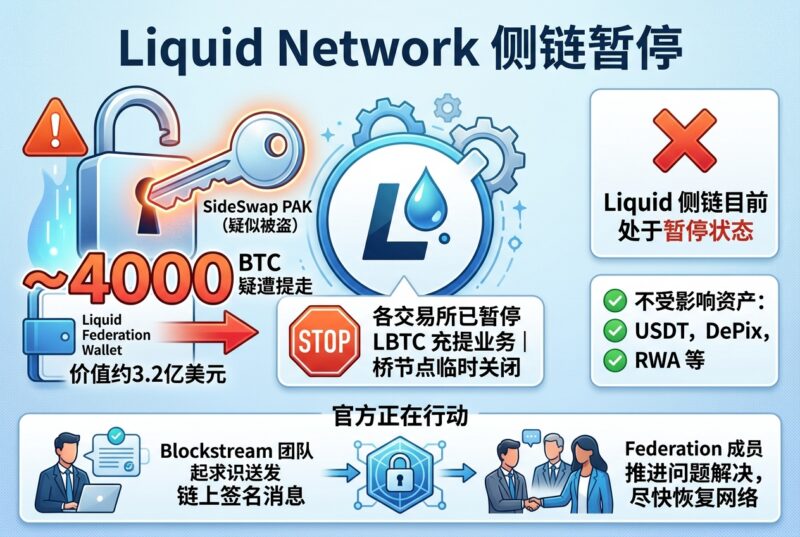 Liquid Network:约4000枚BTC疑遭提走,侧链暂停运营-指挥使社区 - 真实线索、热点议题与深度观察