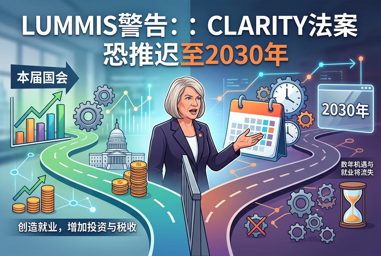 美参议员 Lummis:若 CLARITY 法案未能在本届国会通过,下次机会或将等至 2030 年