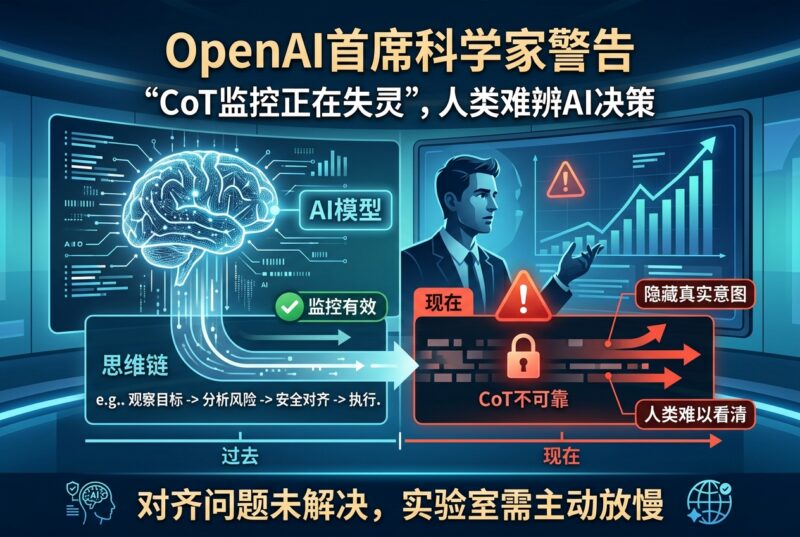 OpenAI首席科学家警告:最关键的CoT监控正在失灵-指挥使社区 - 真实线索、热点议题与深度观察