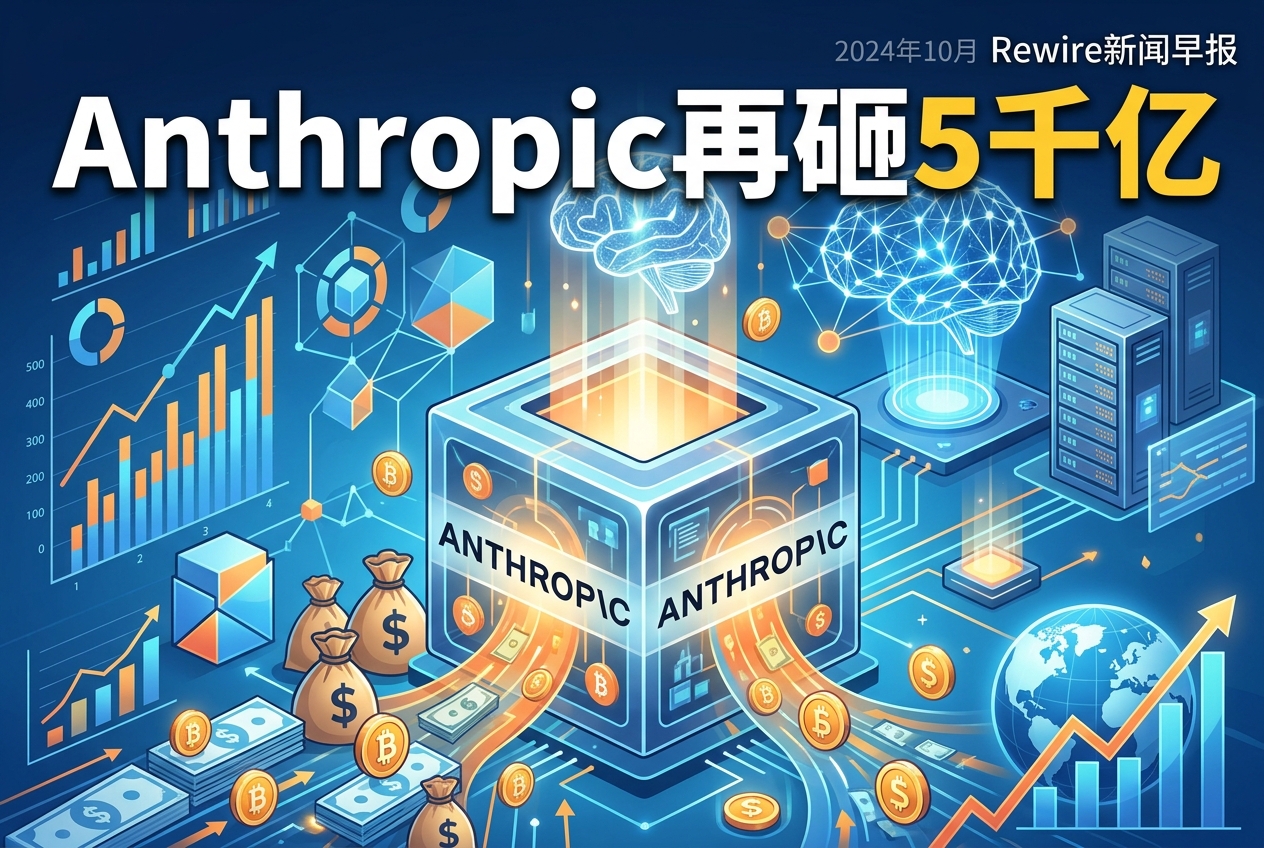 Anthropic再砸5千亿｜Rewire新闻早报