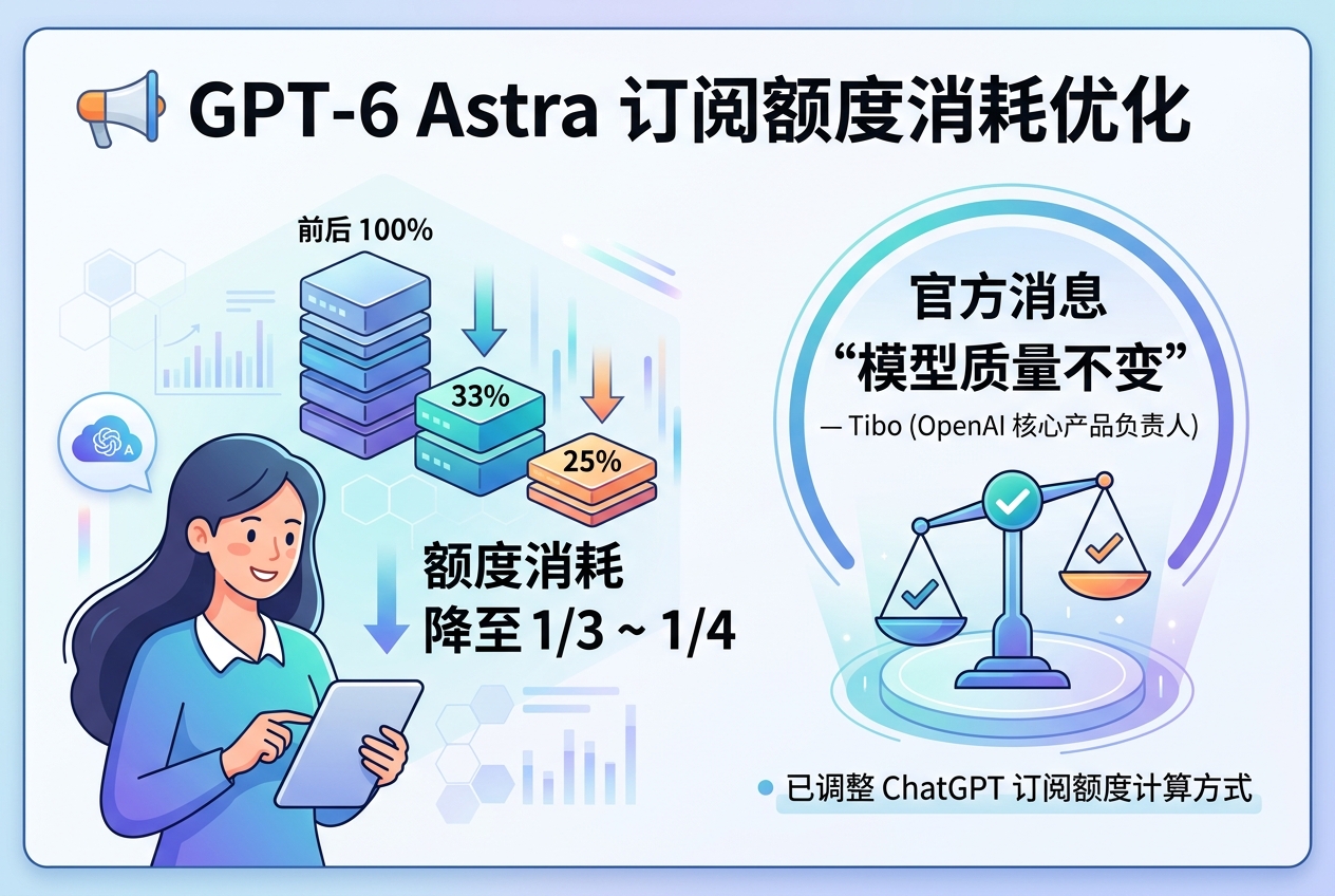 GPT-6 Astra 订阅额度消耗优化