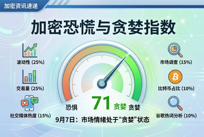 加密恐慌与贪婪指数升至 71，市场仍处于“贪婪”状态-指挥使社区 - 真实线索、热点议题与深度观察