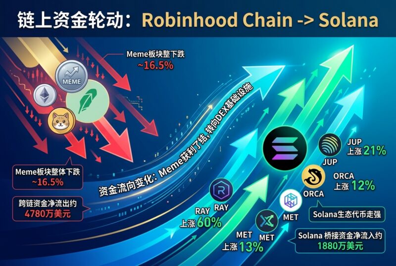 分析师:链上资金或正从 Robinhood Chain 轮动至 Solana-指挥使社区 - 真实线索、热点议题与深度观察