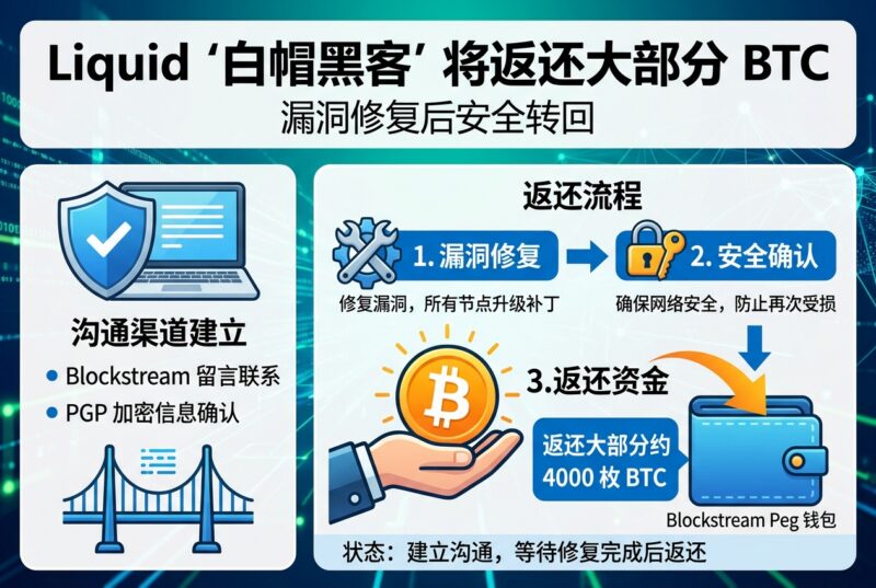 Liquid「白帽黑客」称漏洞修复后将返还约 4000 枚 BTC 中的大部分-指挥使社区 - 真实线索、热点议题与深度观察