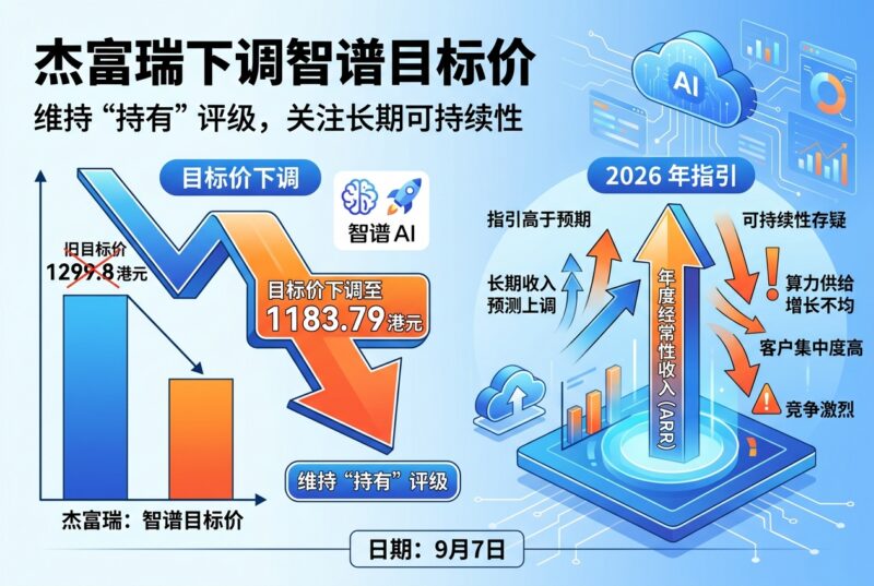 杰富瑞下调智谱目标价至 1183.79 港元,维持“持有”评级-指挥使社区 - 真实线索、热点议题与深度观察