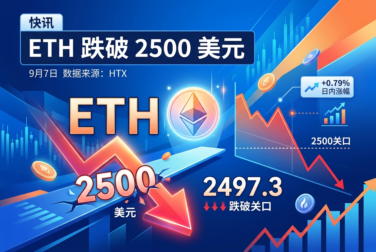 ETH 跌破 2500 美元关口