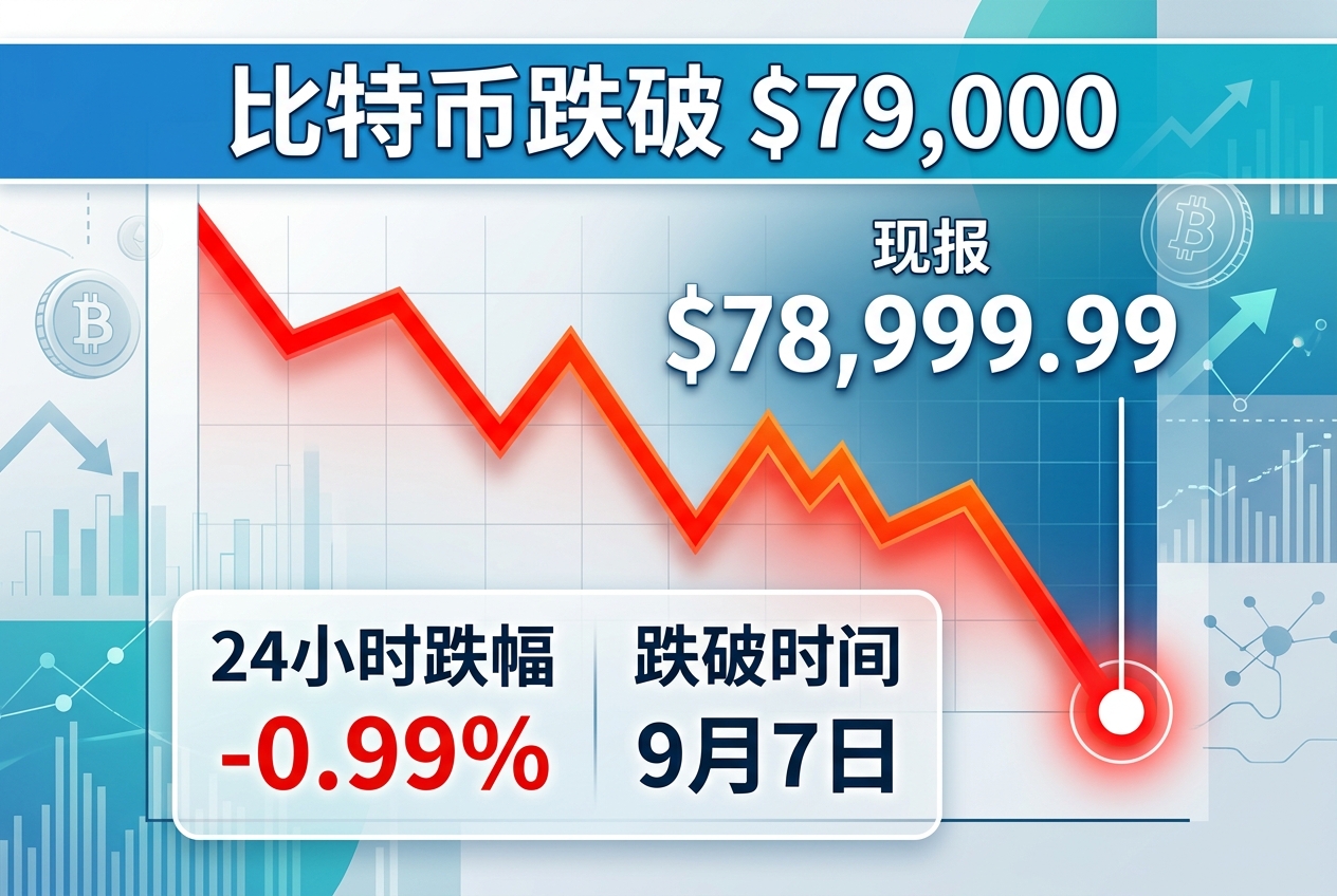 比特币跌破 79000 美元