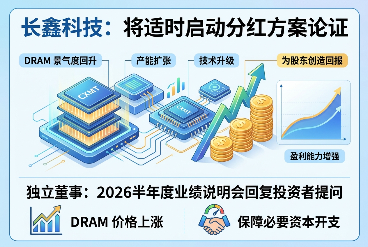 长鑫科技：将适时启动分红方案论证