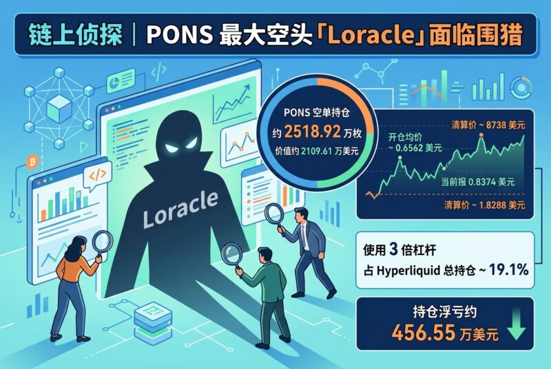 链上侦探｜PONS 最大空头「Loracle」面临围猎-指挥使社区 - 真实线索、热点议题与深度观察