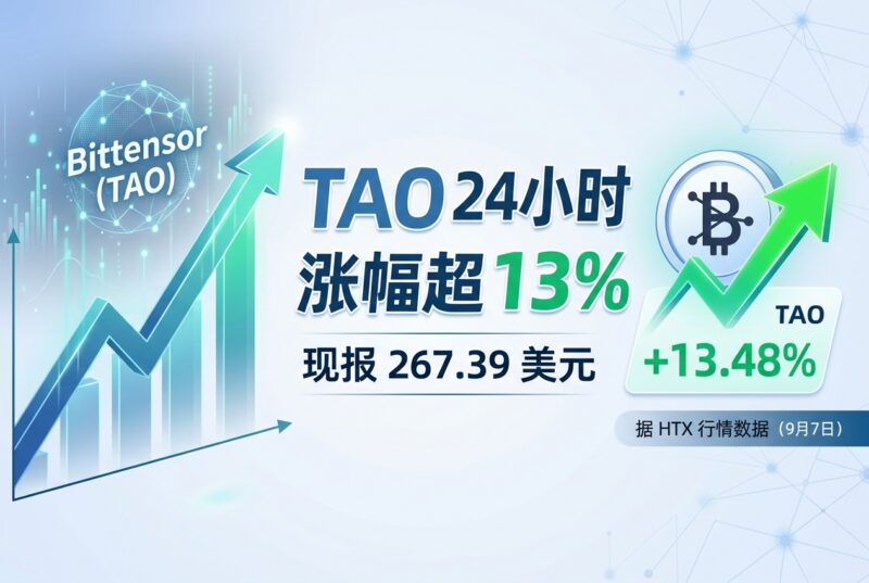 TAO 过去 24 小时涨超 13%,现报 267.39 美元-指挥使社区 - 真实线索、热点议题与深度观察