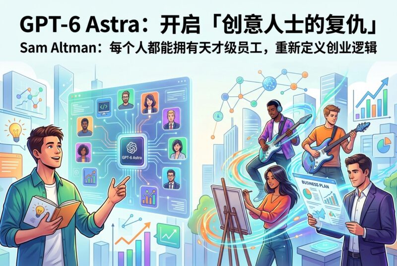 OpenAI CEO:GPT-6 Astra 让每个人拥有天才级员工,AI 时代迎来“创意人士的复仇”-指挥使社区 - 真实线索、热点议题与深度观察