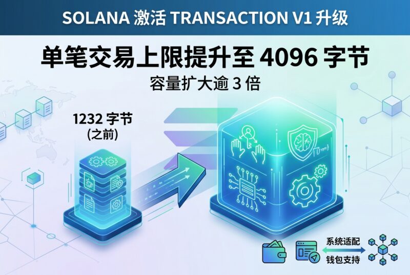 Solana 将把单笔交易上限提升至 4096 字节,容量扩大逾 3 倍-指挥使社区 - 真实线索、热点议题与深度观察