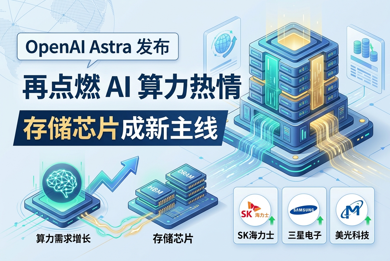 OpenAI Astra 发布再点燃 AI 算力热情,存储芯片成新主线