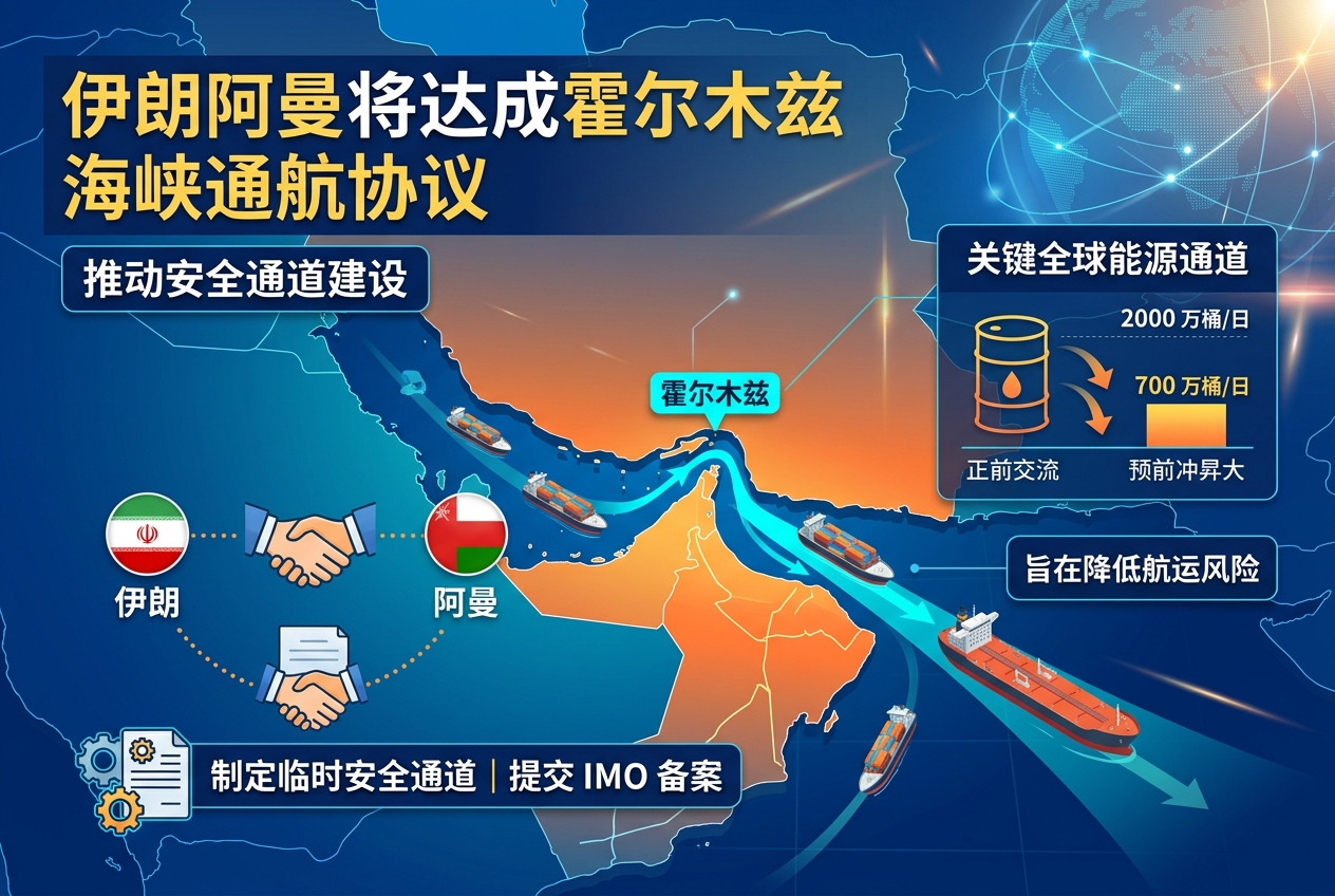 伊朗称将在数日内与阿曼达成霍尔木兹海峡通航协议