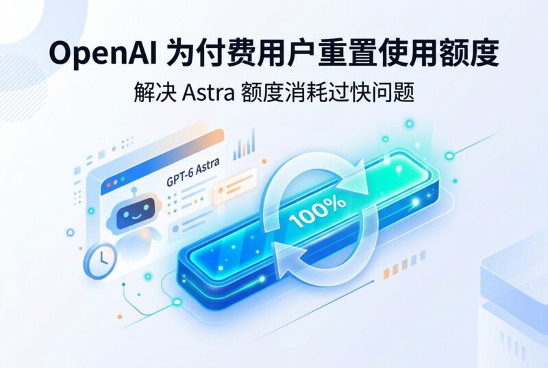 Astra 消耗额度较快,OpenAI 为付费用户重置使用额度-指挥使社区 - 真实线索、热点议题与深度观察