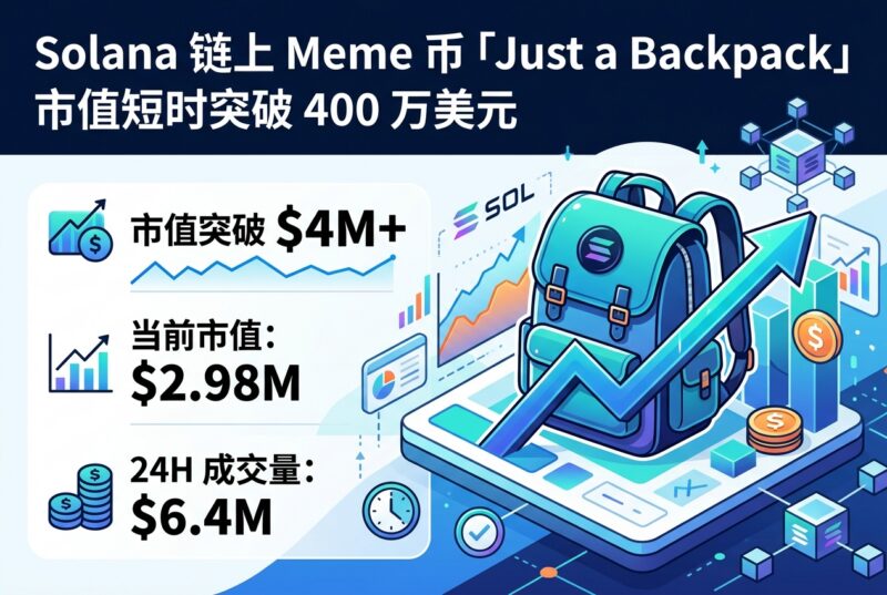 Solana 链上 Meme 币「Just a Backpack」市值短时突破 400 万美元-指挥使社区 - 真实线索、热点议题与深度观察