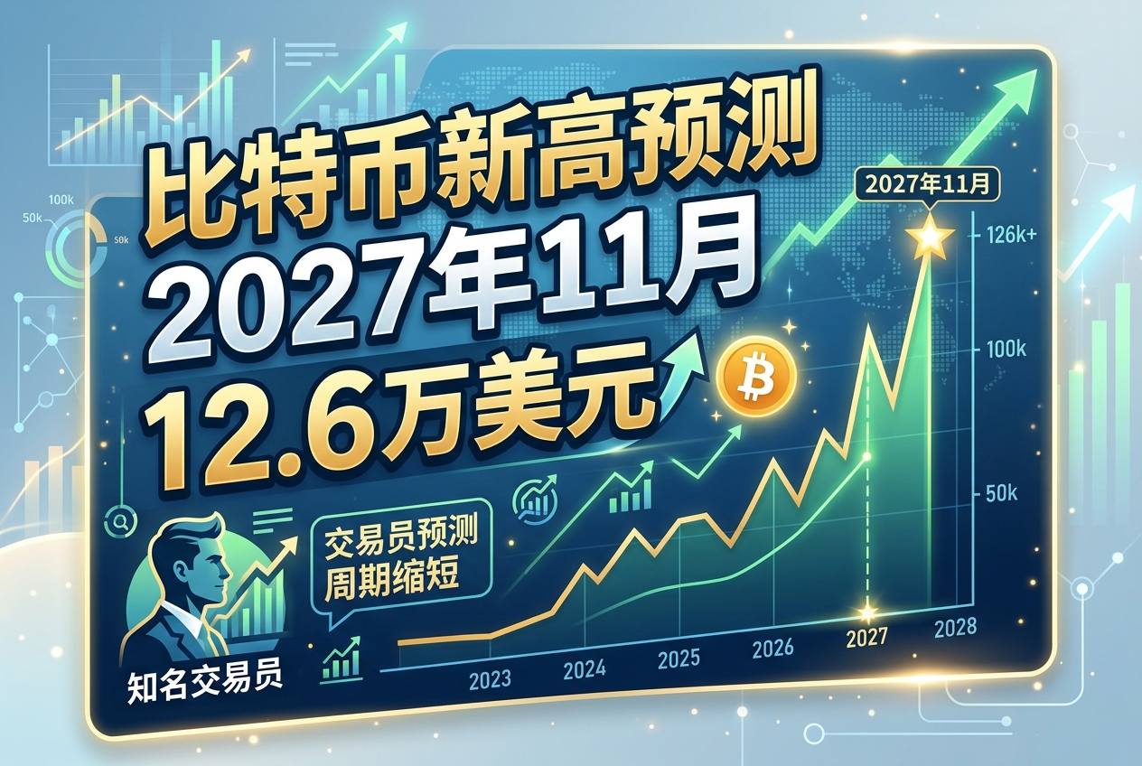 知名交易员：比特币或于2027年11月突破12.6万美元并创历史新高