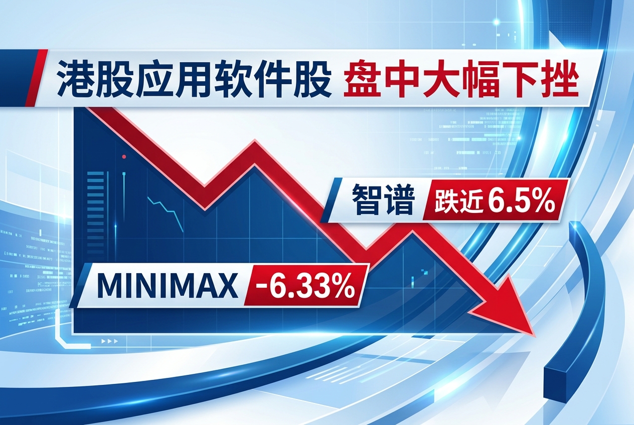 港股应用软件股盘中大幅下挫