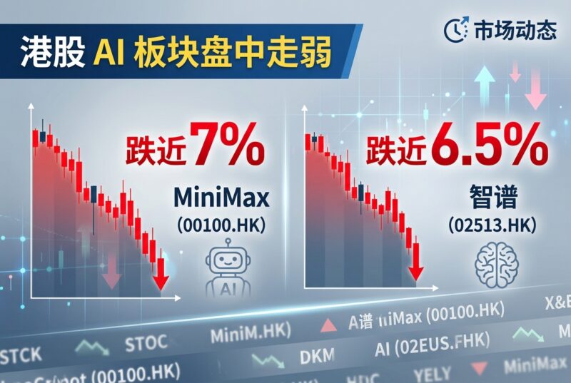 港股 AI 板块盘中走弱，MiniMax 跌近 7%-指挥使社区 - 真实线索、热点议题与深度观察