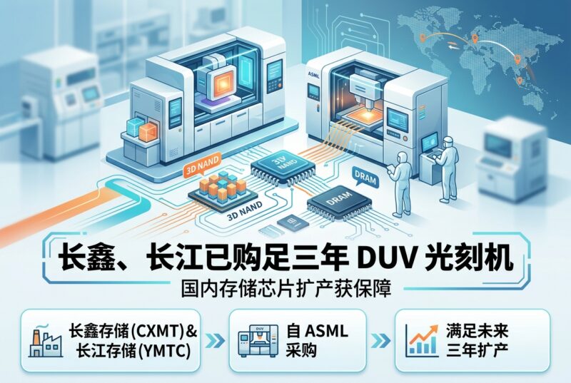 长鑫存储、长江存储据称已采购足量 DUV 光刻机-指挥使社区 - 真实线索、热点议题与深度观察