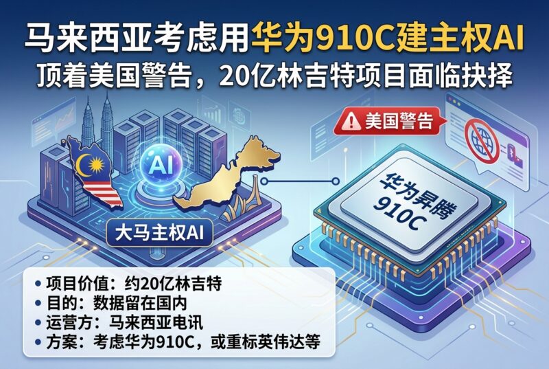 顶着美国警告，马来西亚考虑用华为 910C 建主权 AI-指挥使社区 - 真实线索、热点议题与深度观察