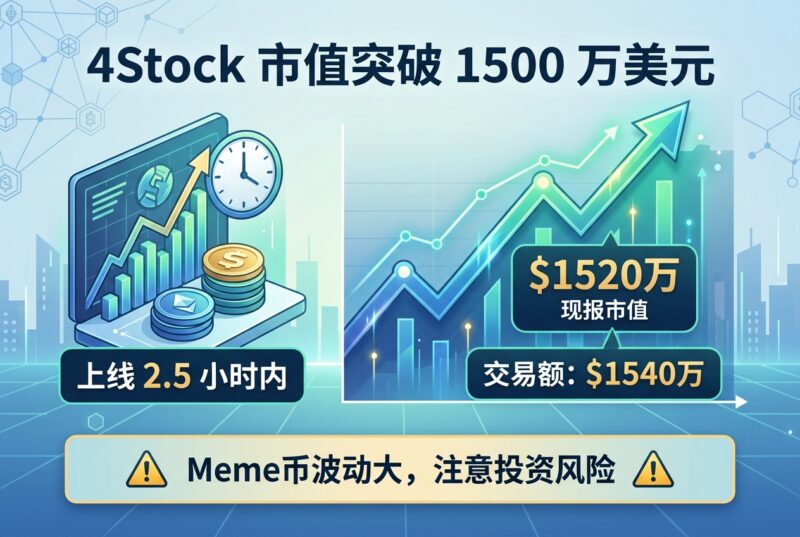4Stock 市值短时突破 1500 万美元-指挥使社区 - 真实线索、热点议题与深度观察