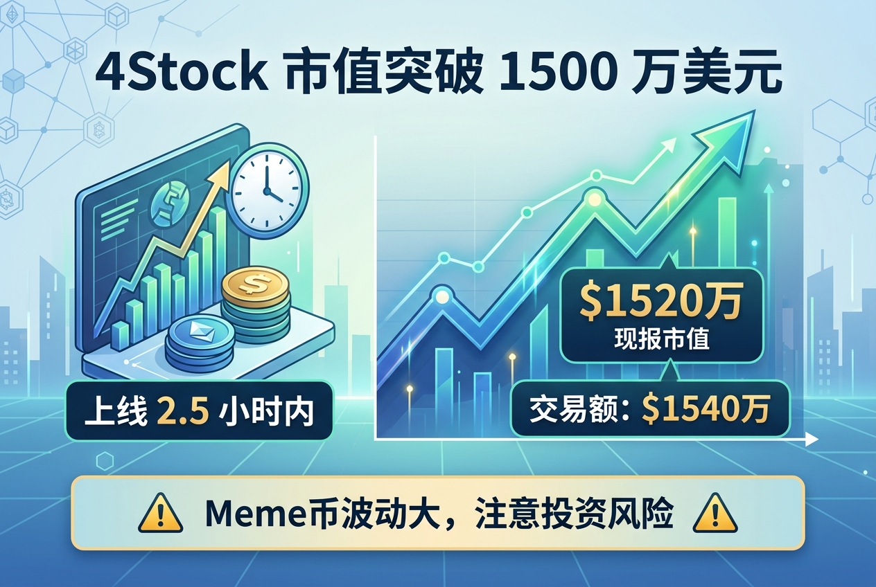 4Stock 市值短时突破 1500 万美元