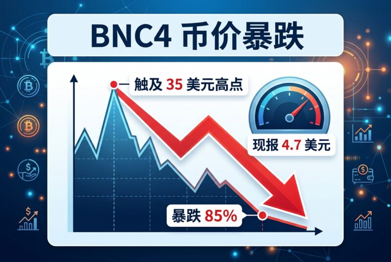 BNC4 触及 35 美元高点后暴跌 85%,现报 4.7 美元-指挥使社区 - 真实线索、热点议题与深度观察