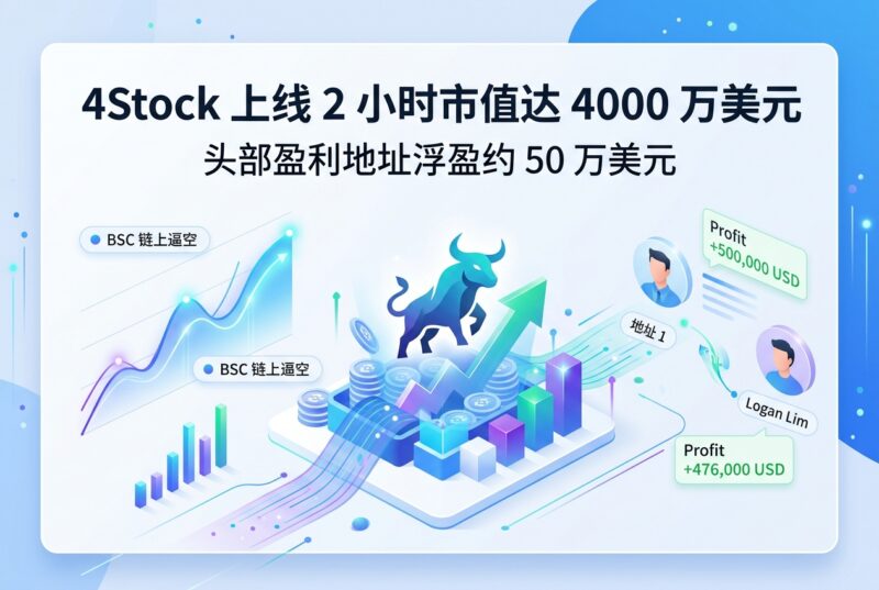 4Stock 上线 2 小时市值达 4000 万美元，头部盈利地址浮盈约 50 万美元-指挥使社区 - 真实线索、热点议题与深度观察