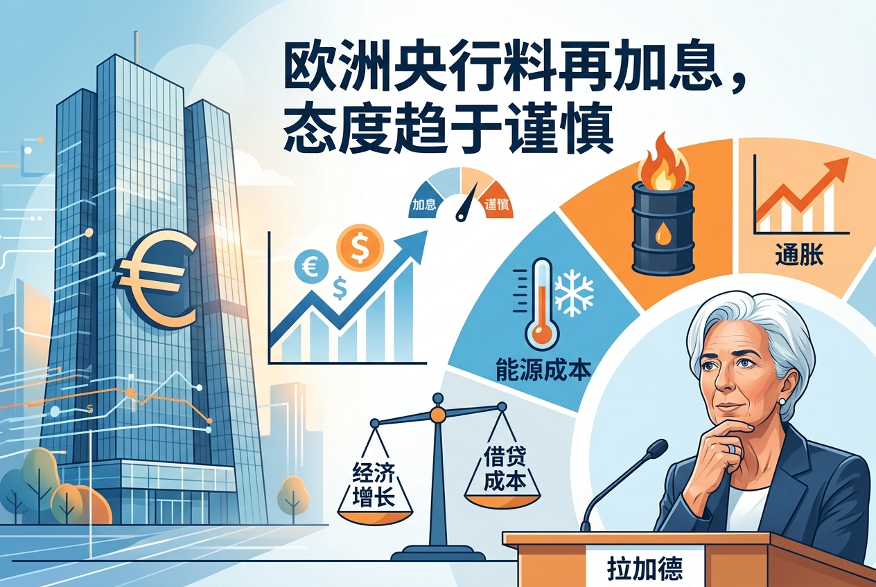 欧洲央行本周料将再次加息,但对后续行动持谨慎态度