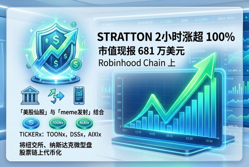 Robinhood Chain 上 STRATTON 过去 2 小时涨超 100%-指挥使社区 - 真实线索、热点议题与深度观察