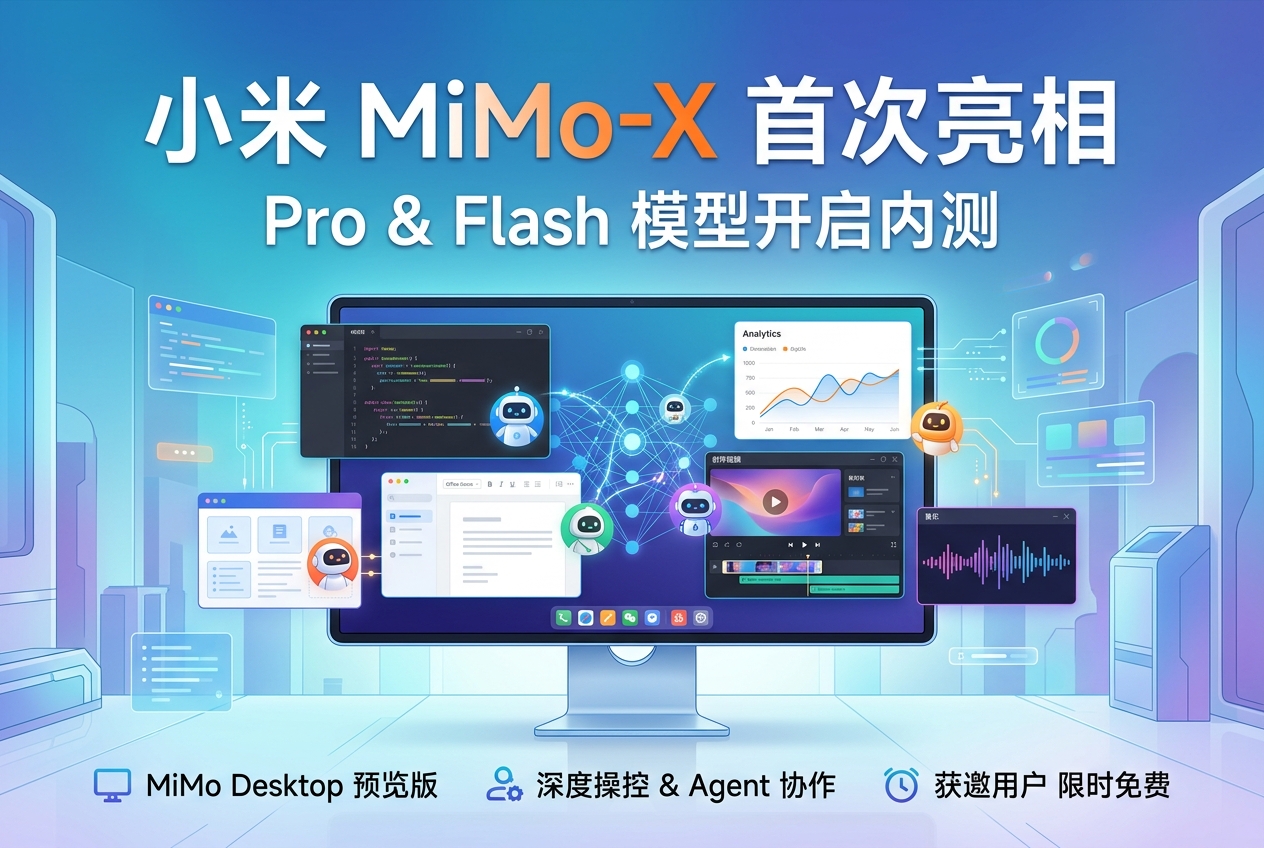 小米新一代模型 MiMo-X 首次亮相:Pro、Flash 两款模型开启内测