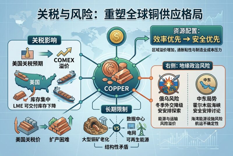关税重塑铜流向,俄乌与中东风险共同推高全球供应成本-指挥使社区 - 真实线索、热点议题与深度观察