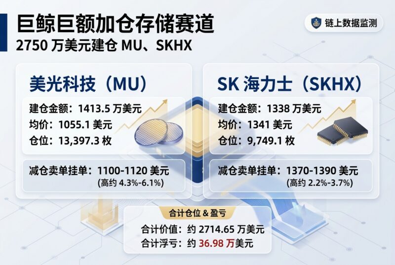 链上侦探|聪明钱回归存储赛道,2750 万美元建仓 MU、SKHX-指挥使社区 - 真实线索、热点议题与深度观察
