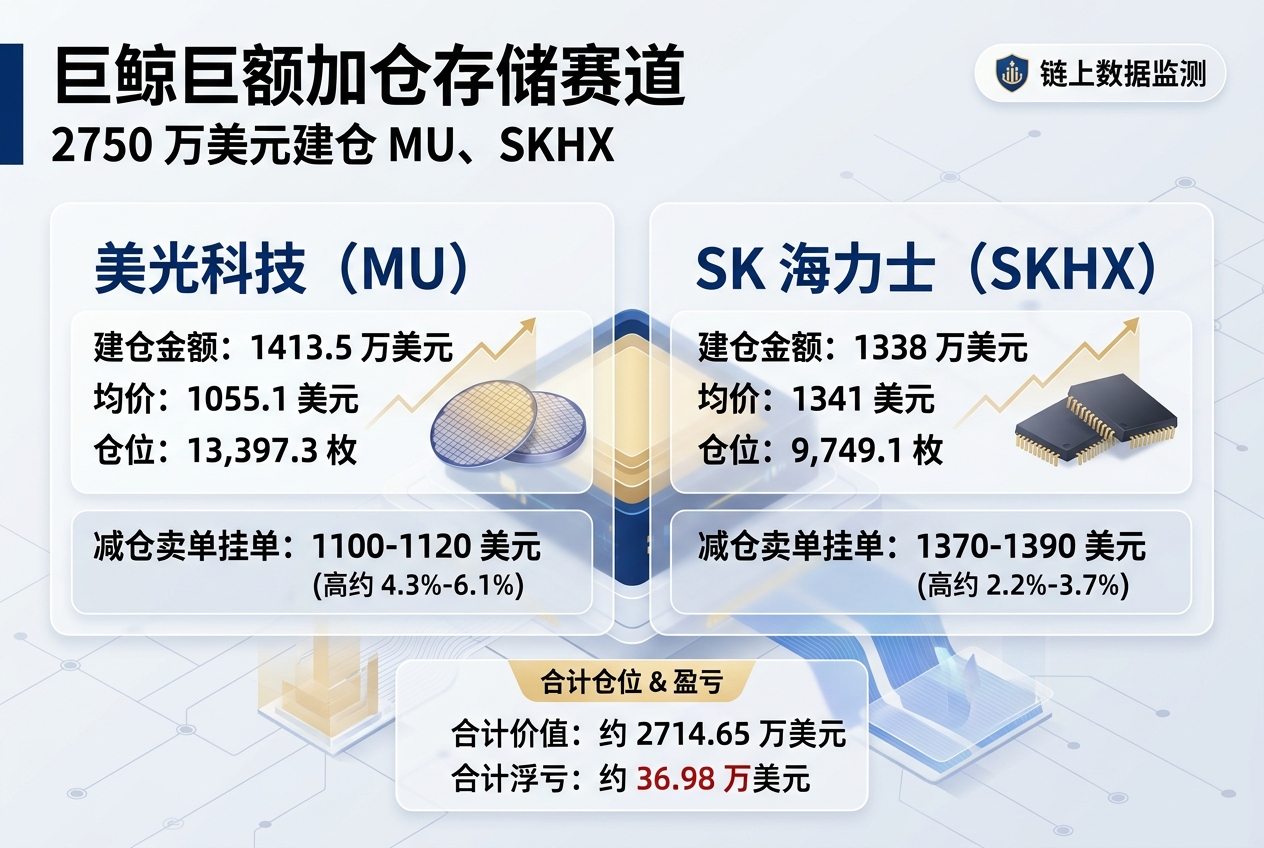 链上侦探|聪明钱回归存储赛道,2750 万美元建仓 MU、SKHX