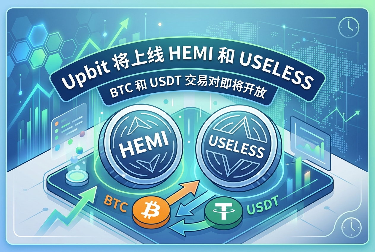 Upbit将上线HEMI和USELESS