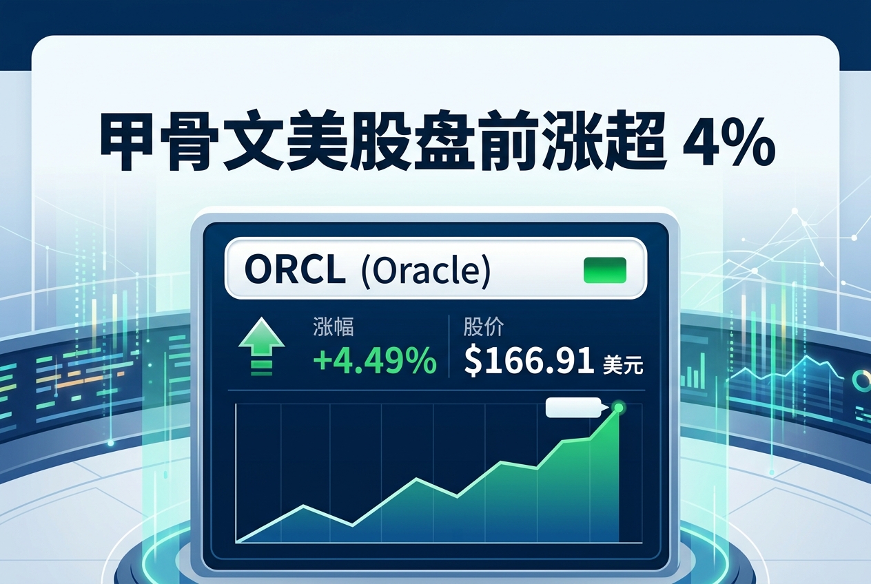甲骨文美股盘前涨超 4%