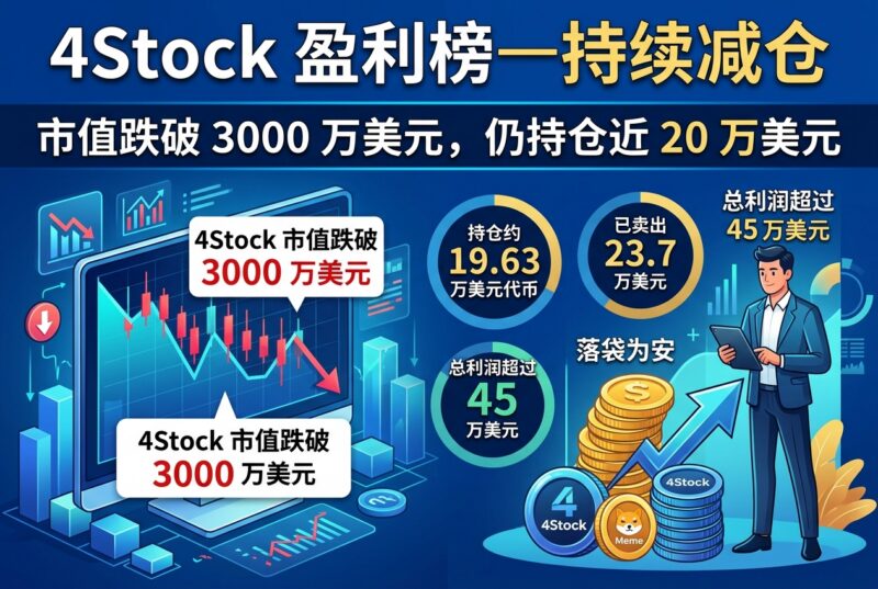 4Stock盈利榜一持续减仓,仍持仓19.6万美元代币-指挥使社区 - 真实线索、热点议题与深度观察