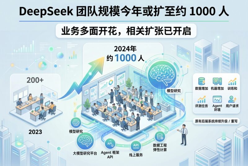 传 DeepSeek 今年团队规模将扩至约 1000 人-指挥使社区 - 真实线索、热点议题与深度观察